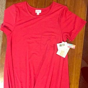 LulaRoe pink Carly dress. Brand new with tags.